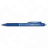 PILOT Roller FriXion Clicker pointe fine rétractable 0,5 mm. Encre thermosensible effaçable Bleue