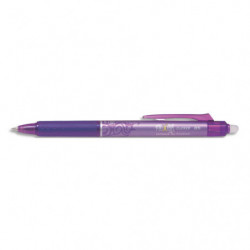 PILOT Roller FriXion Clicker pointe fine rétractable 0,5 mm. Encre thermosensible effaçable Violet