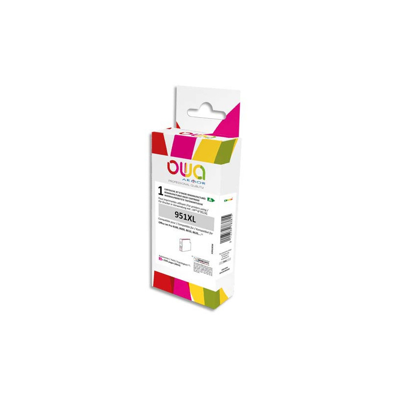 OWA Cartouche compatible Jet d'encre HP 951xl Magenta K20419OW