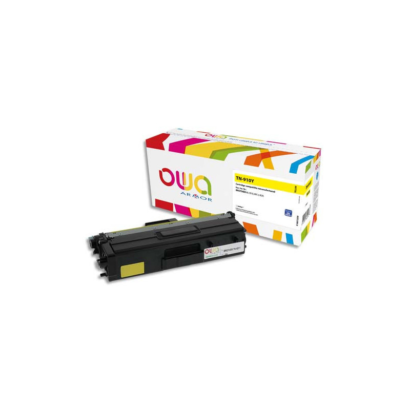 OWA Toner compatible BROTHER TN910 Jaune K18072OW