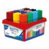 GIOTTO Turbo Color Schoolpack de 144 feutres pointe moyenne de couleurs assorties