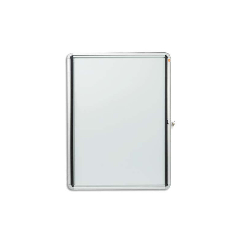 NOBO Vitrine d'affichage extérieure magnétique Premium Plus, à clé, capacité 12 feuilles A4, 1902581