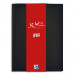 OXFORD Protège-documents LUTIN ORIGINAL 160 vues, 80 pochettes. En PVC opaque. Format A4. Coloris Noir
