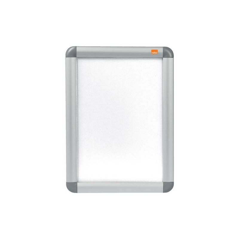NOBO Vitrine porte-affiche clipsable, aluminium, anti-reflet en PVC, format A4
