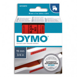 DYMO Ruban D1 Noir/Rouge 19MMX7M pour 1000/1000+/2000/3500/4500/5000/5528