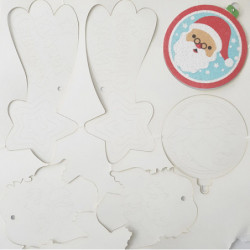 GRAINE CREATIVE Lot de 5 Planches Carte sable Noël, 30 x 30, 6 formes, à utiliser : sable, pailettes