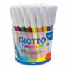 GIOTTO Pot de 48 feutres pointe large Turbo maxi de couleurs assorties