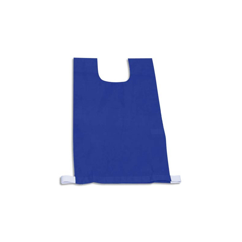 FIRST LOISIRS Lot de 12 chasubles simples 60 x 35 cm, coloris : Bleu
