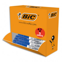 BIC Velleda Feutres 1741 pour Tableau Blanc Effaçables à Sec, Pointe Moyenne - Bleu, Pack Ecole x47+3