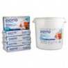 GIOTTO Pack de 5 pains de 1 kg plastiroc Blanc + 1 Boîte hermétique