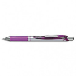 PENTEL Roller à encre gel ENERGEL RT rétractable pointe moyenne coloris Violet BL77-V