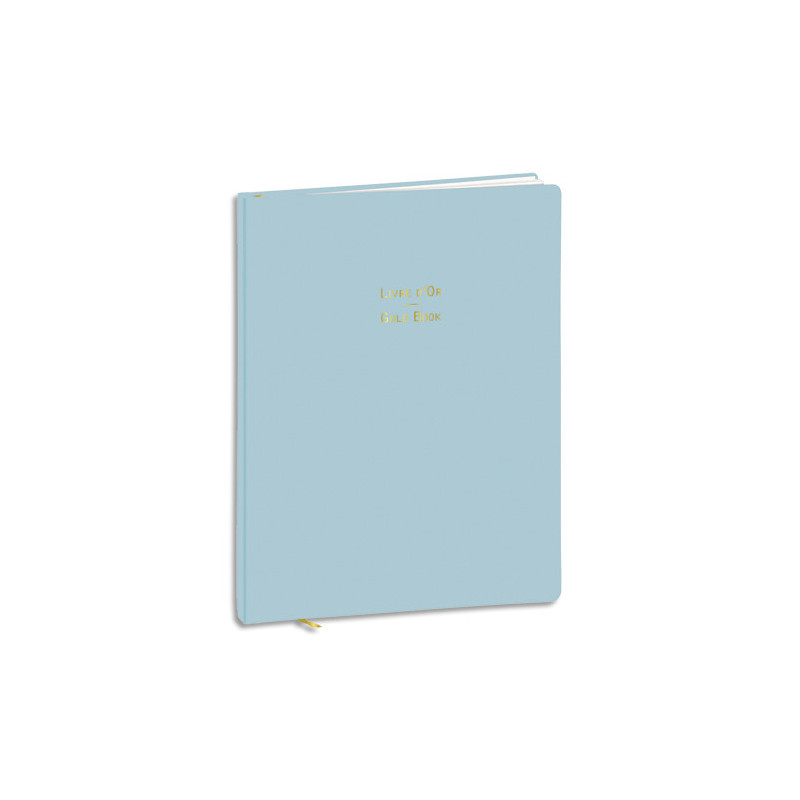 QUO VADIS Livre d'or Pastel 27x21cm 128 pages. Couverture effet soft Touch. Coloris bleu