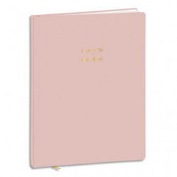 QUO VADIS Livre d'or Pastel 27x21cm 128 pages. Couverture effet soft Touch. Coloris rose