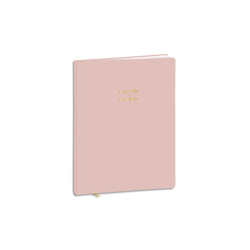 QUO VADIS Livre d'or Pastel 27x21cm 128 pages. Couverture effet soft Touch. Coloris rose