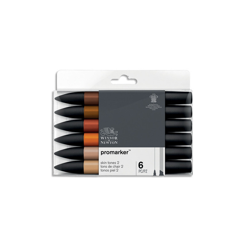 WINSOR & NEWTON Set de 6 PROMARKER Ton Chair 7040