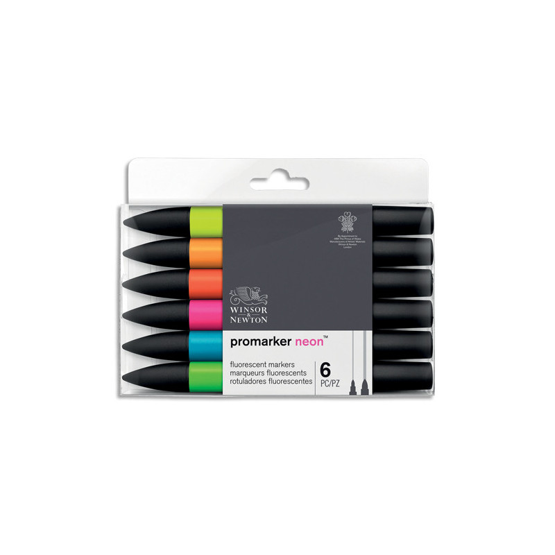 WINSOR & NEWTON Set de 6 NEON MARKER 7061