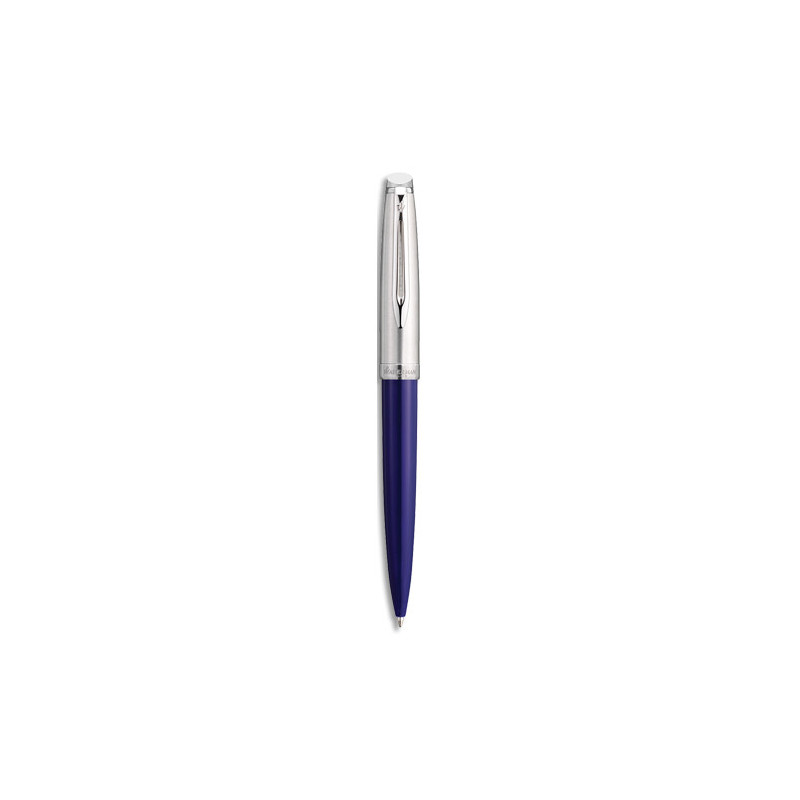 WATERMAN Roller EMBLEME bleu brillant. Pointe fine. Encre noir