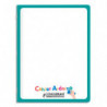 CONQUERANT 9 Cahier ardoise, agrafé, 17x22 cm, 48p 90g Seyès, couverture effaçable unie recto Seyès verso