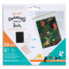 SODERTEX Pack de 10 cartes postales à gratter ANIMALS WORLD'S TOUR + 10 bâtonnets - 10x15cm L619919