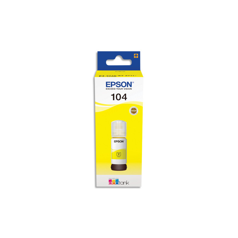 EPSON Bouteille Jet d'Encre 104 EcoTank Yellow - C13T00P440