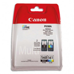 CANON Multipack Jet d'encre Noir + couleurs PG560/CL561 3713C006